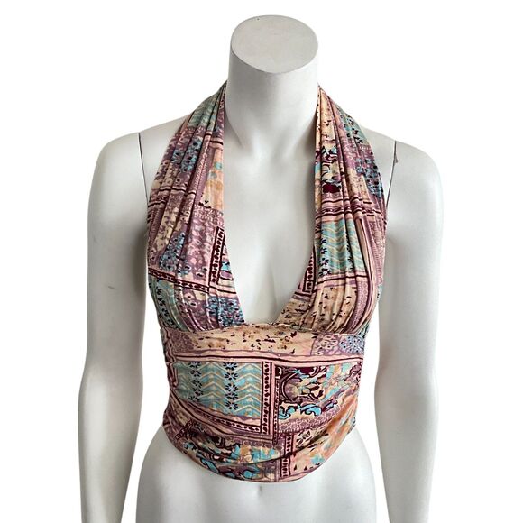 FP One Top Pink Halter In Lilac Combo M - Picture 3 of 11